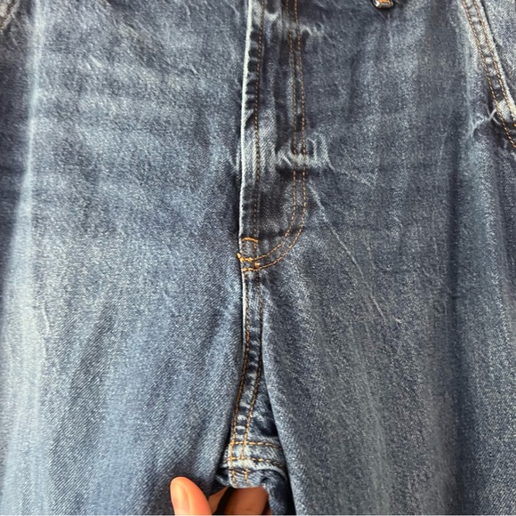 Anine Bing BRILEY JEAN Arctic Blue Relax Fit Size 28 - Picture 4 of 12